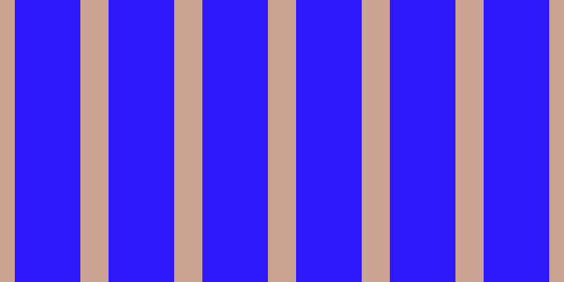 #2f18fa, #caa393 vertical lines, forty pixels wide, ninety-three pixels apart