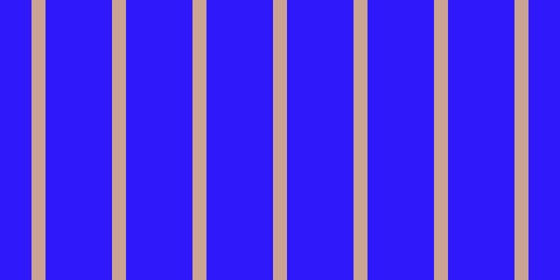#2f18fa, #caa393 vertical lines, twenty pixels wide, ninety-five pixels apart