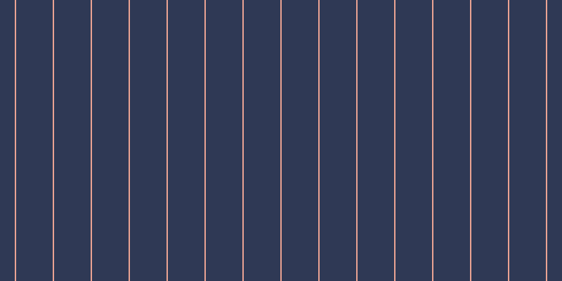 #2f3955, #eba393 vertical lines, two pixels wide, fifty-two pixels apart