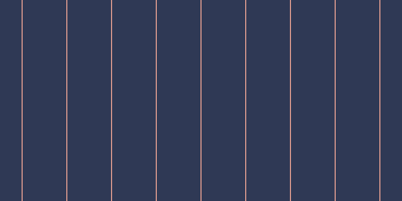 #2f3955, #eba393 vertical lines, two pixels wide, eighty-seven pixels apart