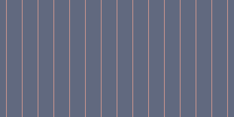 #2f3955 (75%), #eba393 vertical lines, two pixels wide, fifty-two pixels apart