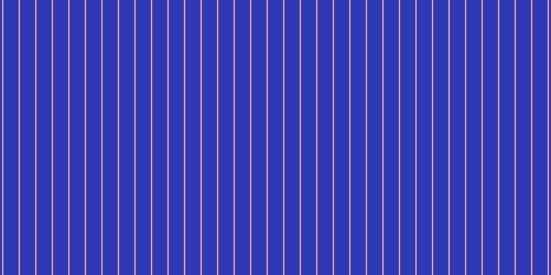 #2f39b8, #eba393 vertical lines, two pixels wide, twenty-two pixels apart