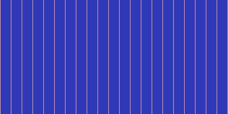 #2f39b8, #eba393 vertical lines, two pixels wide, thirty-six pixels apart