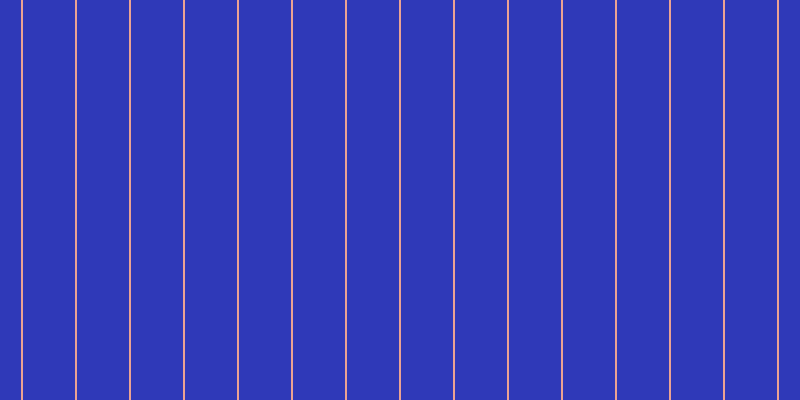 #2f39b8, #eba393 vertical lines, two pixels wide, fifty-two pixels apart