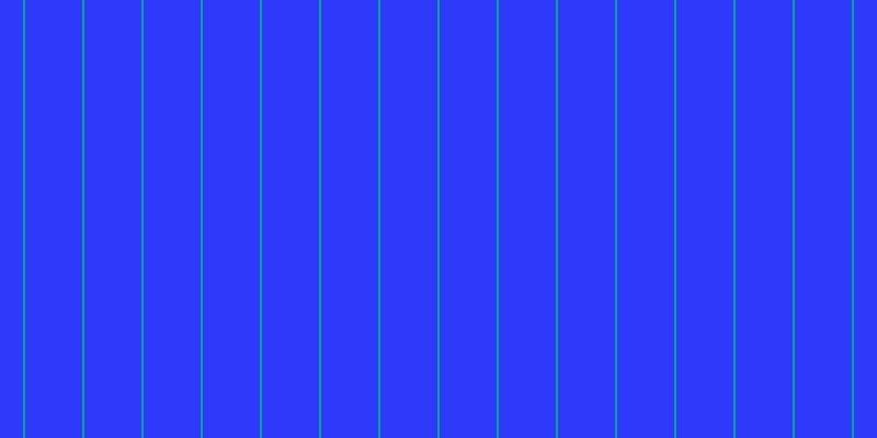 #2f39fa, #04a393 vertical lines, two pixels wide, fifty-two pixels apart