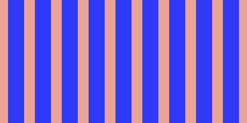 #2f39fa, #eba393 vertical lines, thirty-five pixels wide, fifty-two pixels apart