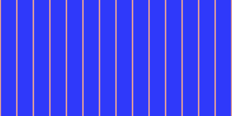 #2f39fa, #eba393 vertical lines, five pixels wide, fifty-two pixels apart