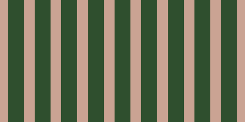 #2f4f2e, #caa393 vertical lines, thirty-five pixels wide, fifty-two pixels apart