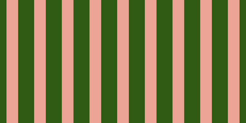 #2f5a13, #eba393 vertical lines, thirty-eight pixels wide, fifty-two pixels apart
