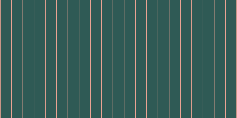 #2f5a55, #eba393 vertical lines, two pixels wide, thirty-six pixels apart