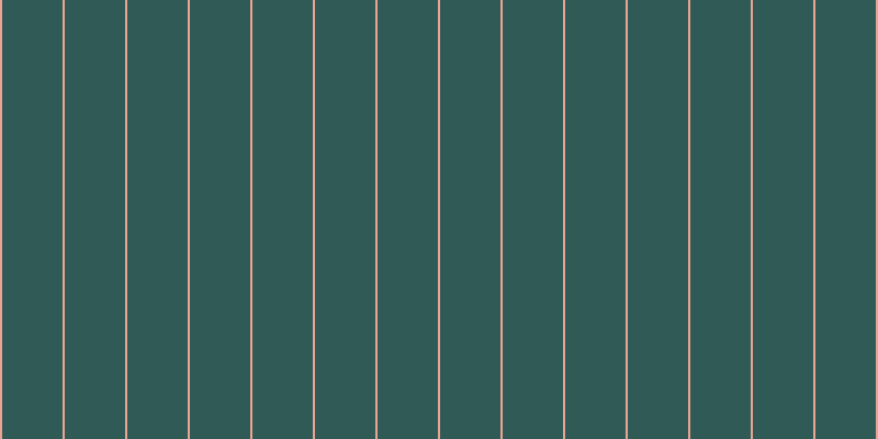 #2f5a55, #eba393 vertical lines, two pixels wide, fifty-five pixels apart