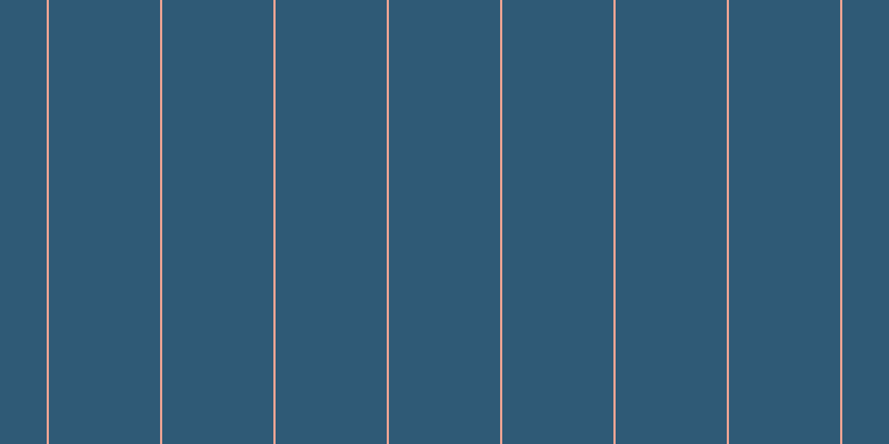 #2f5a76, #eba393 vertical lines, two pixels wide, one hundred pixels apart