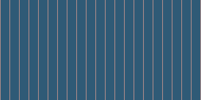 #2f5a76, #eba393 vertical lines, two pixels wide, thirty-six pixels apart