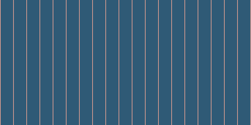 #2f5a76, #eba393 vertical lines, two pixels wide, forty pixels apart