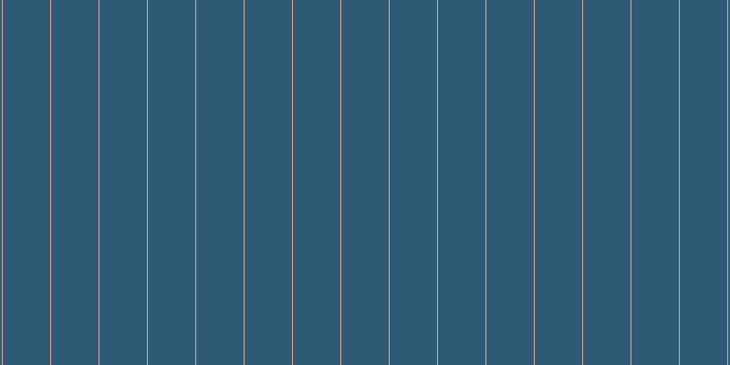#2f5a76, #eba393 vertical lines, one pixels wide, fifty-two pixels apart