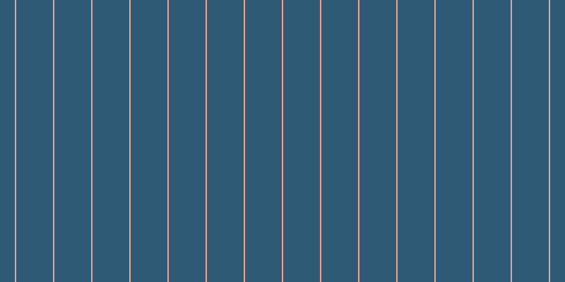 #2f5a76, #eba393 vertical lines, two pixels wide, fifty-two pixels apart