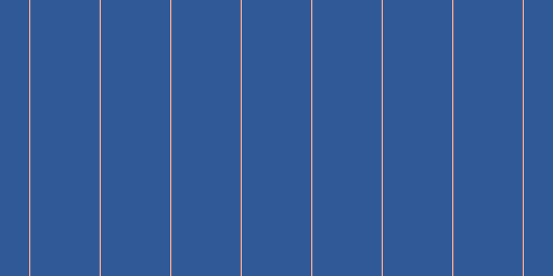 #2f5a97, #eba393 vertical lines, two pixels wide, one hundred pixels apart