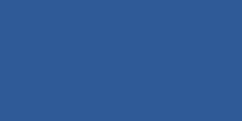 #2f5a97, #eba393 vertical lines, two pixels wide, eighty-four pixels apart