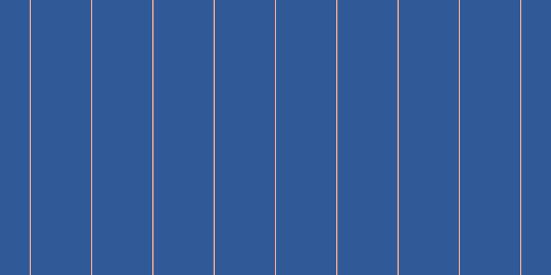 #2f5a97, #eba393 vertical lines, two pixels wide, eighty-seven pixels apart