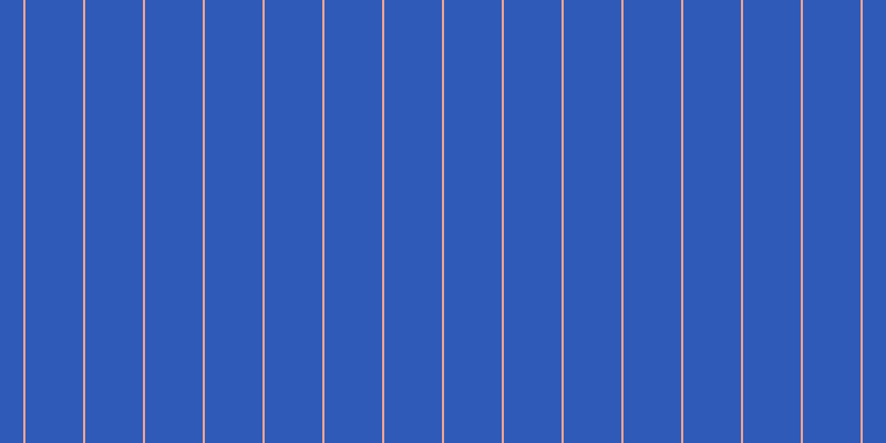 #2f5ab8, #eba393 vertical lines, two pixels wide, fifty-two pixels apart