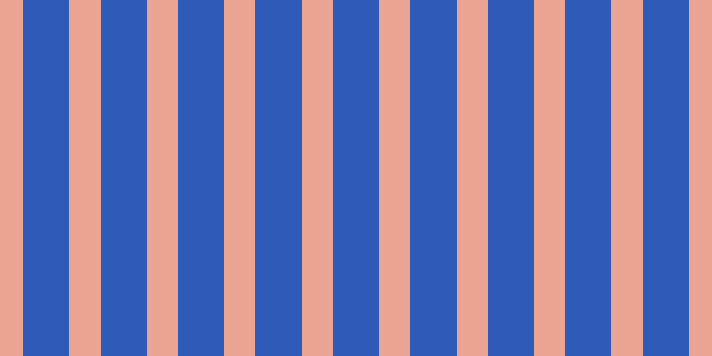 #2f5ab8, #eba393 vertical lines, thirty-five pixels wide, fifty-two pixels apart