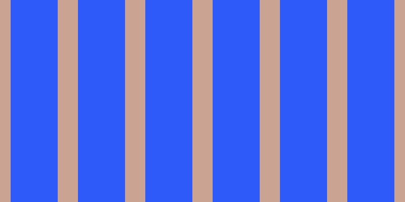 #2f5afa, #caa393 vertical lines, forty pixels wide, ninety-three pixels apart