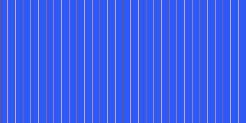 #2f5afa, #eba393 vertical lines, two pixels wide, twenty-three pixels apart