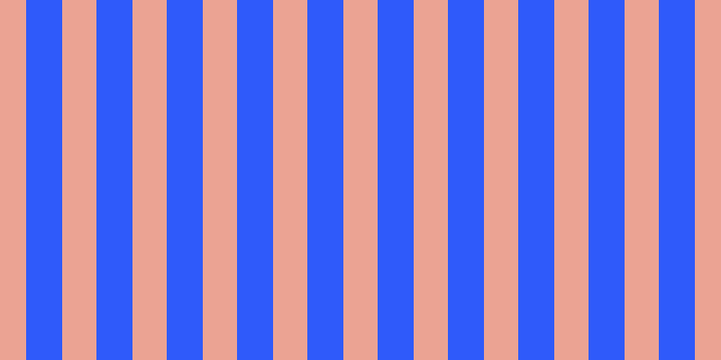 #2f5afa, #eba393 vertical lines, thirty-eight pixels wide, forty pixels apart