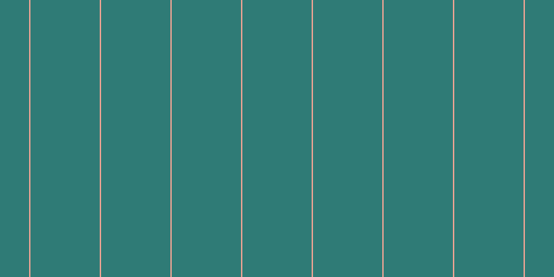 #2f7b76, #eba393 vertical lines, two pixels wide, one hundred pixels apart