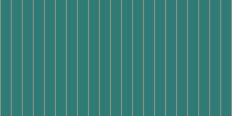 #2f7b76, #eba393 vertical lines, two pixels wide, thirty-six pixels apart