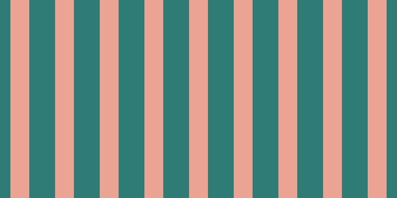#2f7b76, #eba393 vertical lines, thirty-eight pixels wide, fifty-two pixels apart