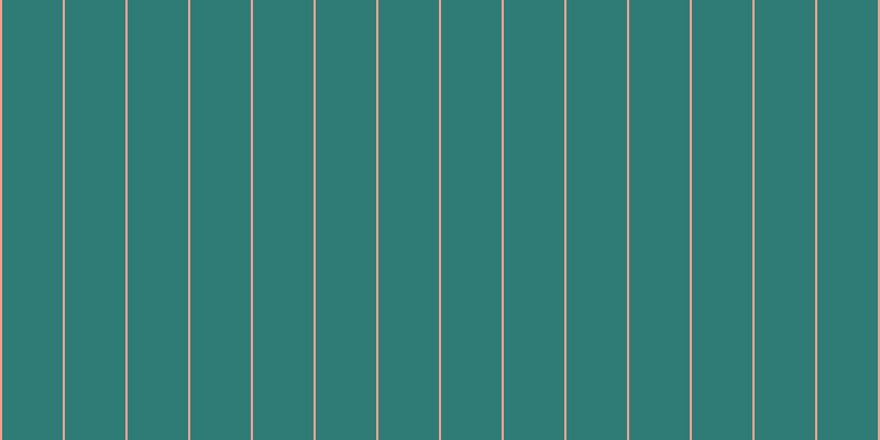 #2f7b76, #eba393 vertical lines, two pixels wide, fifty-five pixels apart