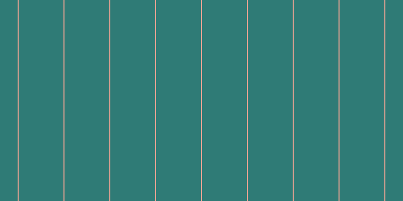 #2f7b76, #eba393 vertical lines, two pixels wide, eighty-nine pixels apart
