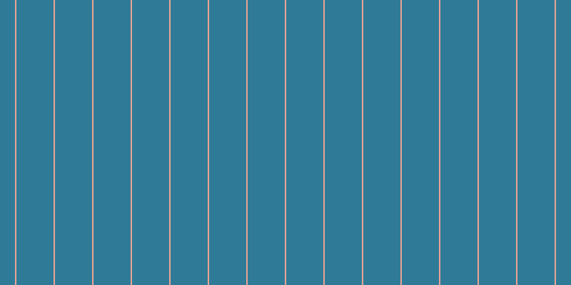 #2f7b97, #eba393 vertical lines, two pixels wide, fifty-two pixels apart