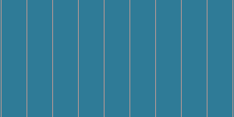 #2f7b97, #eba393 vertical lines, two pixels wide, eighty-six pixels apart