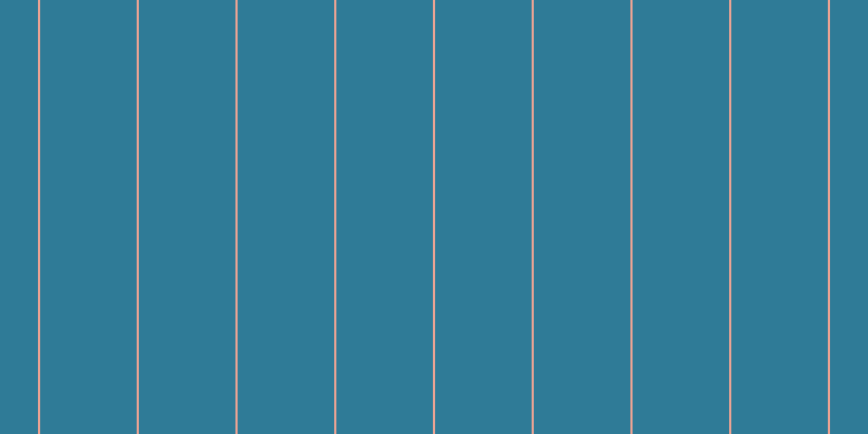 #2f7b97, #eba393 vertical lines, two pixels wide, eighty-nine pixels apart