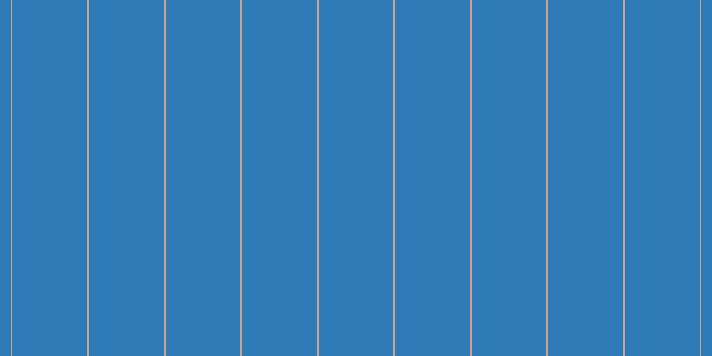 #2f7bb8, #caa393 vertical lines, two pixels wide, eighty-four pixels apart