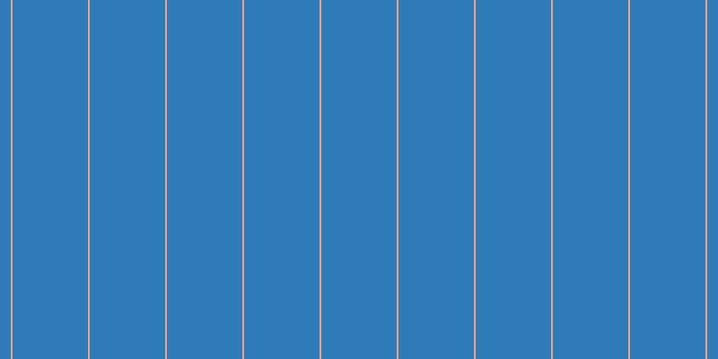 #2f7bb8, #eba393 vertical lines, two pixels wide, eighty-four pixels apart