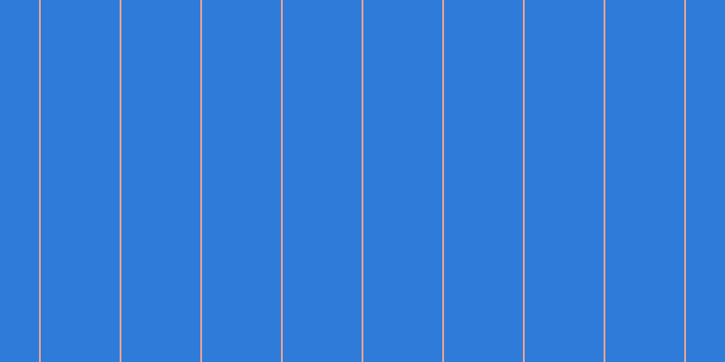 #2f7bd9, #eba393 vertical lines, two pixels wide, eighty-seven pixels apart