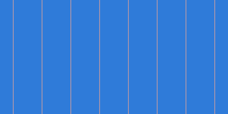 #2f7bd9, #eba393 vertical lines, two pixels wide, ninety-nine pixels apart