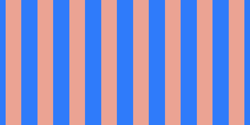 #2f7bfa, #eba393 vertical lines, fifty pixels wide, fifty-two pixels apart