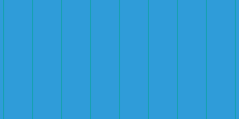 #2f9cd9, #04a393 vertical lines, two pixels wide, ninety-five pixels apart