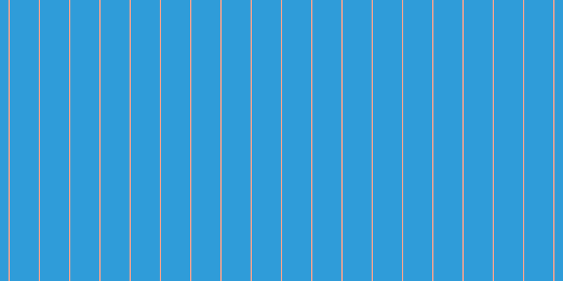 #2f9cd9, #eba393 vertical lines, two pixels wide, forty-one pixels apart