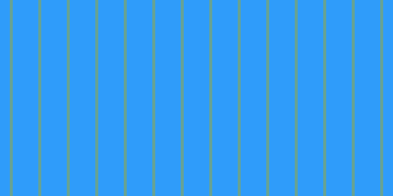 #2f9cfa, #67a393 vertical lines, six pixels wide, fifty-two pixels apart
