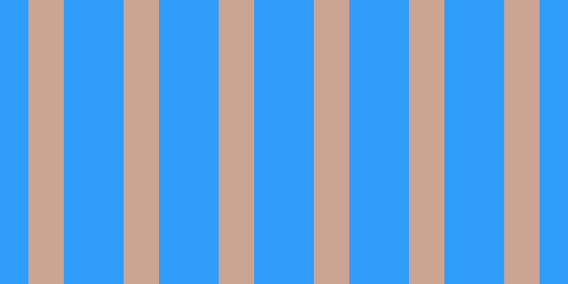 #2f9cfa, #caa393 vertical lines, fifty pixels wide, eighty-four pixels apart