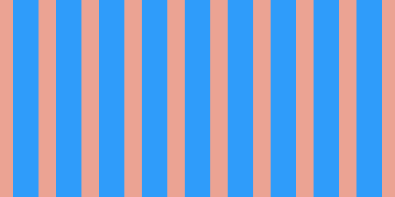 #2f9cfa, #eba393 vertical lines, thirty-five pixels wide, fifty-two pixels apart