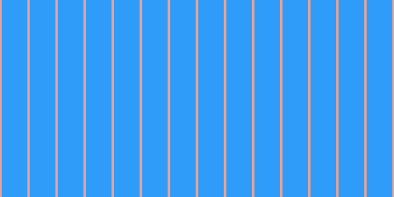 #2f9cfa, #eba393 vertical lines, five pixels wide, fifty-two pixels apart