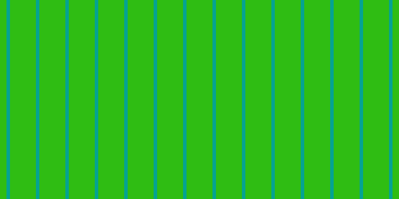 #2fbd13, #04a393 vertical lines, seven pixels wide, fifty-two pixels apart