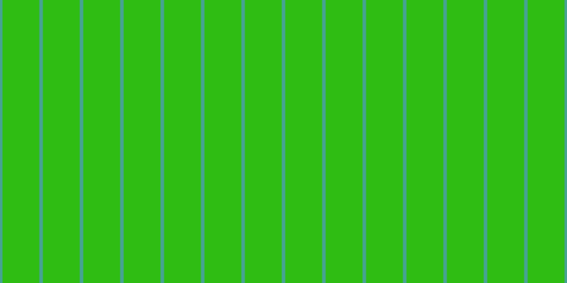 #2fbd13, #46a393 vertical lines, five pixels wide, fifty-two pixels apart
