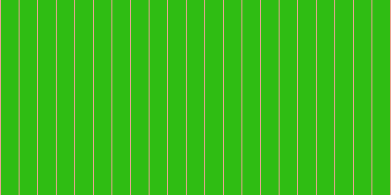 #2fbd13, #eba393 vertical lines, two pixels wide, thirty-six pixels apart